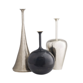 Gyles Vases, Set of 3 in Polished Nickel (314|4858)