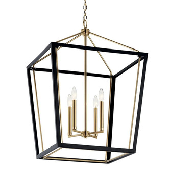 Delvin Four Light Foyer Pendant in Champagne Bronze (12|52619CPZBK)