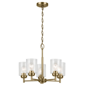 Winslow Five Light Chandelier in Natural Brass (12|44030NBR)