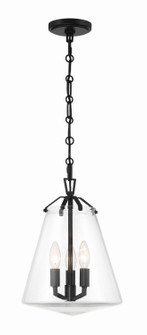 Voss Three Light Mini Chandelier in Matte Black (60|VSS7004MK)