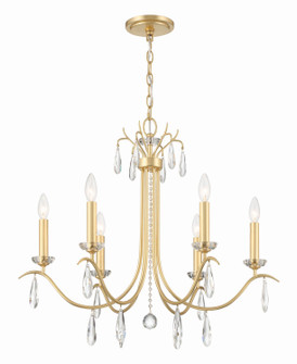 Rollins Six Light Chandelier in Antique Gold (60|ROL18816GA)