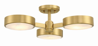 Orson Three Light Semi Flush Mount in Modern Gold (60|ORS733MGST)