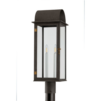 Bohen Two Light Outdoor Post Mount in French Iron (67|P2225FRNPBR)