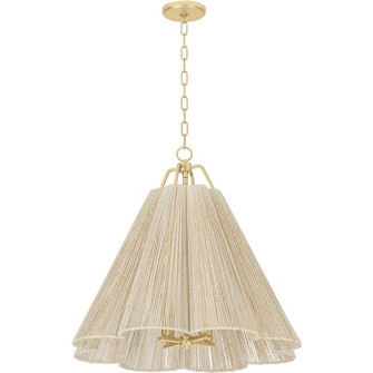 Sonoma Four Light Pendant in Vintage Gold Leaf (67|F3428VGL)