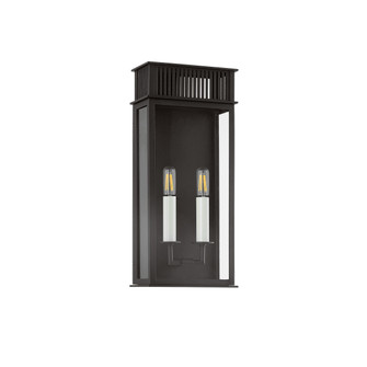 Gridley Two Light Outdoor Wall Sconce in Texture Black (67|B6018TBK)