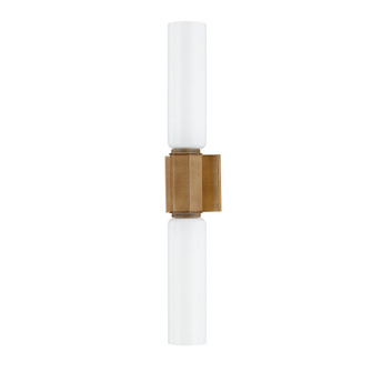 Yarrow Two Light Wall Sconce in Patina Brass (67|B1227PBR)