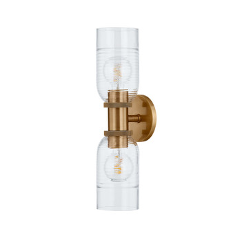 Redding Two Light Wall Sconce in Patina Brass (67|B1120PBR)