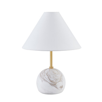 Jewel One Light Table Lamp in Aged Brass (428|HL864201AGB)