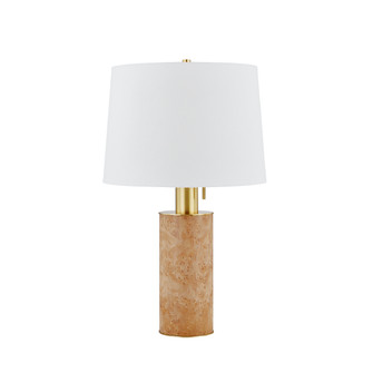 Clarissa One Light Table Lamp in Aged Brass (428|HL853201AGB)