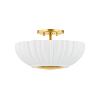 Anne Two Light Flush Mount in Aged Brass (428|H966502AGB)