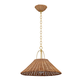 Davida One Light Pendant in Aged Brass (428|H894701SAGB)
