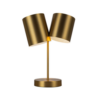 Keiko Two Light Table Lamp in Brushed Gold (347|TL58814BG)