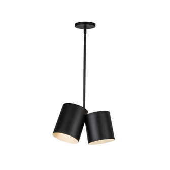 Keiko Two Light Pendant in Black (347|PD58814BK)
