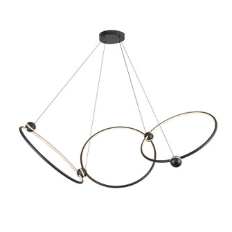 Isho LED Chandelier in Black (347|CH17703BK)
