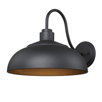 Levitt One Light Outdoor Wall Sconce in Natural Black (62|2866OWLNBNB)