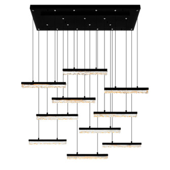 Stagger LED Chandelier in Black (401|1588P4810101)