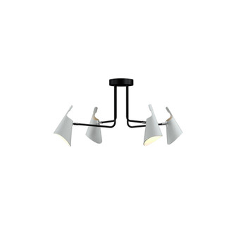 Balance Four Light Ceiling Mount in Organic White (486|510547)
