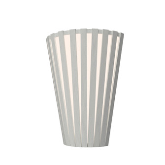 Slatted One Light Wall Lamp in Organic White (486|45647)
