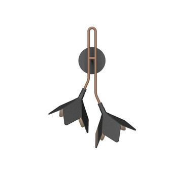 Sakura One Light Wall Lamp in Organic Grey (486|413550)