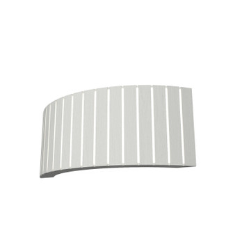 Slatted Two Light Wall Lamp in Organic White (486|403947)
