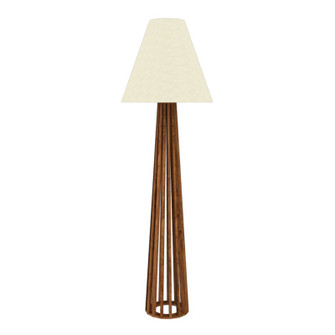 Slatted One Light Floor Lamp in Organic Gold (486|36149)
