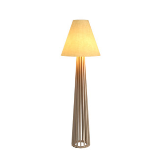 Slatted One Light Floor Lamp in Organic Cappuccino (486|36148)