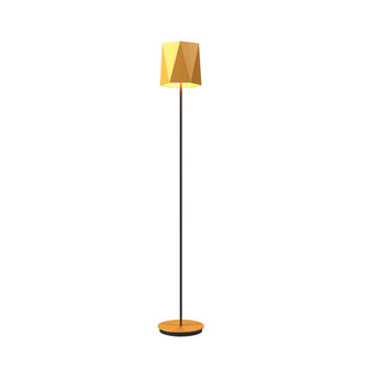 Facet One Light Floor Lamp in Organic Gold (486|305749)