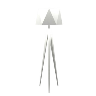 Facet One Light Floor Lamp in Organic White (486|303447)