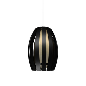 Barrel One Light Pendant in Organic Black (486|30346)