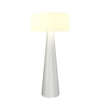 Conical One Light Floor Lamp in Organic White (486|300447)