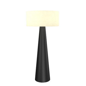 Conical One Light Floor Lamp in Organic Black (486|300446)