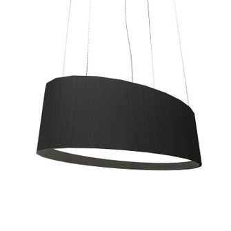 Oval LED Pendant in Organic Black (486|287LED46)