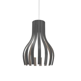 Barrel One Light Pendant in Organic Grey (486|26950)