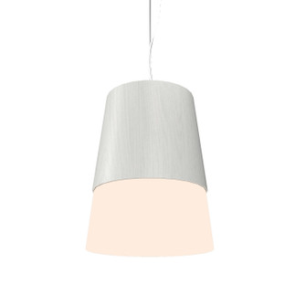 Conical One Light Pendant in Organic White (486|26447)