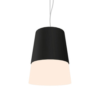 Conical One Light Pendant in Organic Black (486|26446)