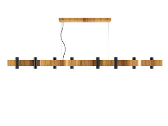 Flow One Light Pendant in Teak (486|150212)