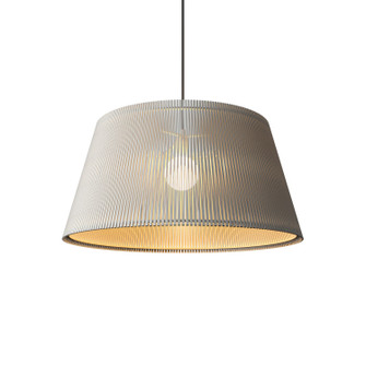 Living Hinges One Light Pendant in Organic White (486|148747)