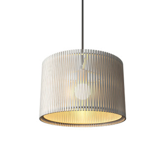 Living Hinges One Light Pendant in Organic White (486|148647)