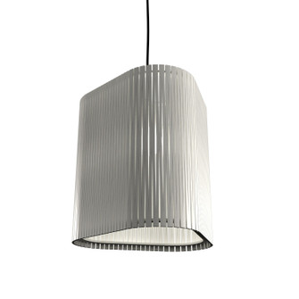 Living Hinges One Light Pendant in Organic White (486|148147)