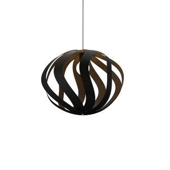 Clean One Light Pendant in Organic Black (486|148046)