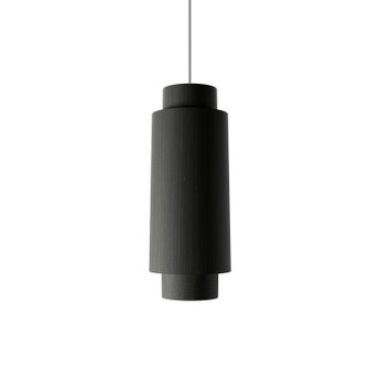 Cylindrical One Light Pendant in Organic Black (486|147846)