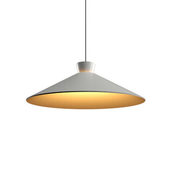 Conical One Light Pendant in Organic White (486|147547)