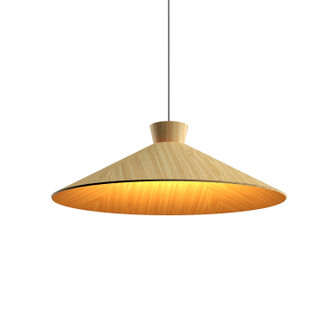 Conical One Light Pendant in Organic Black (486|147546)