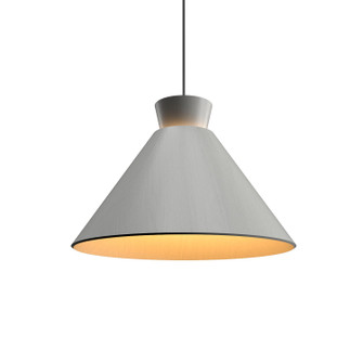Conical One Light Pendant in Organic White (486|147447)