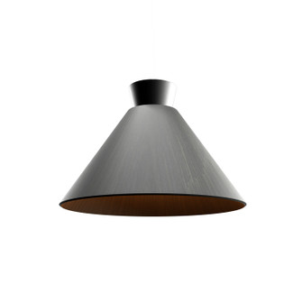 Conical One Light Pendant in Organic Black (486|147446)