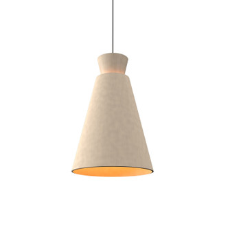 Conical One Light Pendant in Organic Cappuccino (486|147348)