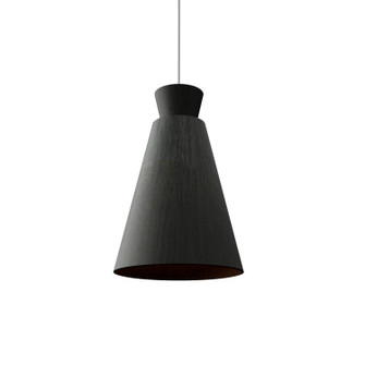 Conical One Light Pendant in Organic Black (486|147346)