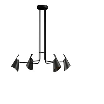 Balance Four Light Pendant in Organic Black (486|144646)