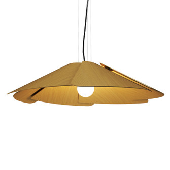 Fuchsia One Light Pendant in Organic Gold (486|136549)