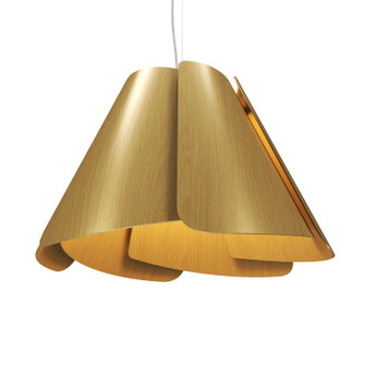 Fuchsia One Light Pendant in Organic Gold (486|136449)